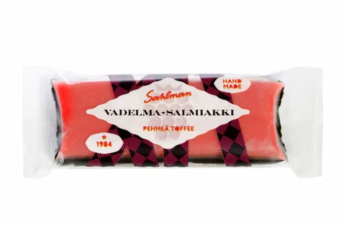 Sahlman Vadelma-Salmiakkitoffee  50 g