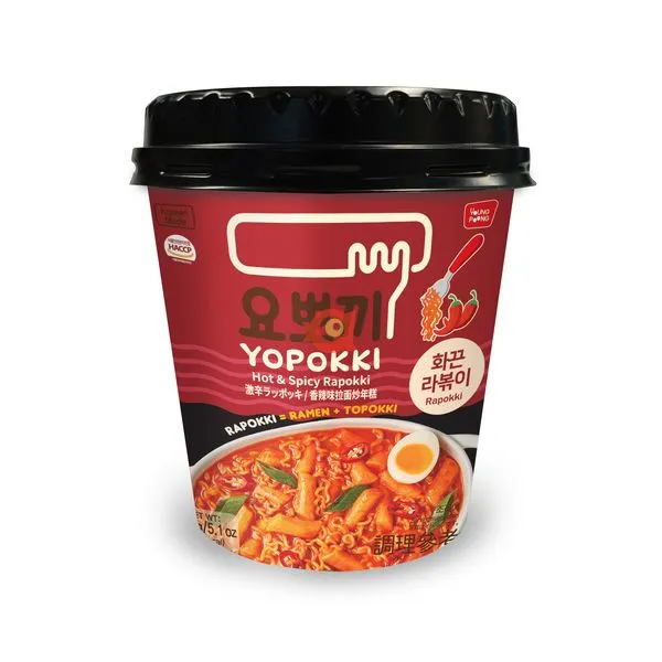 Yopokki Ricecake &amp;amp; ramen cup hot spicy
