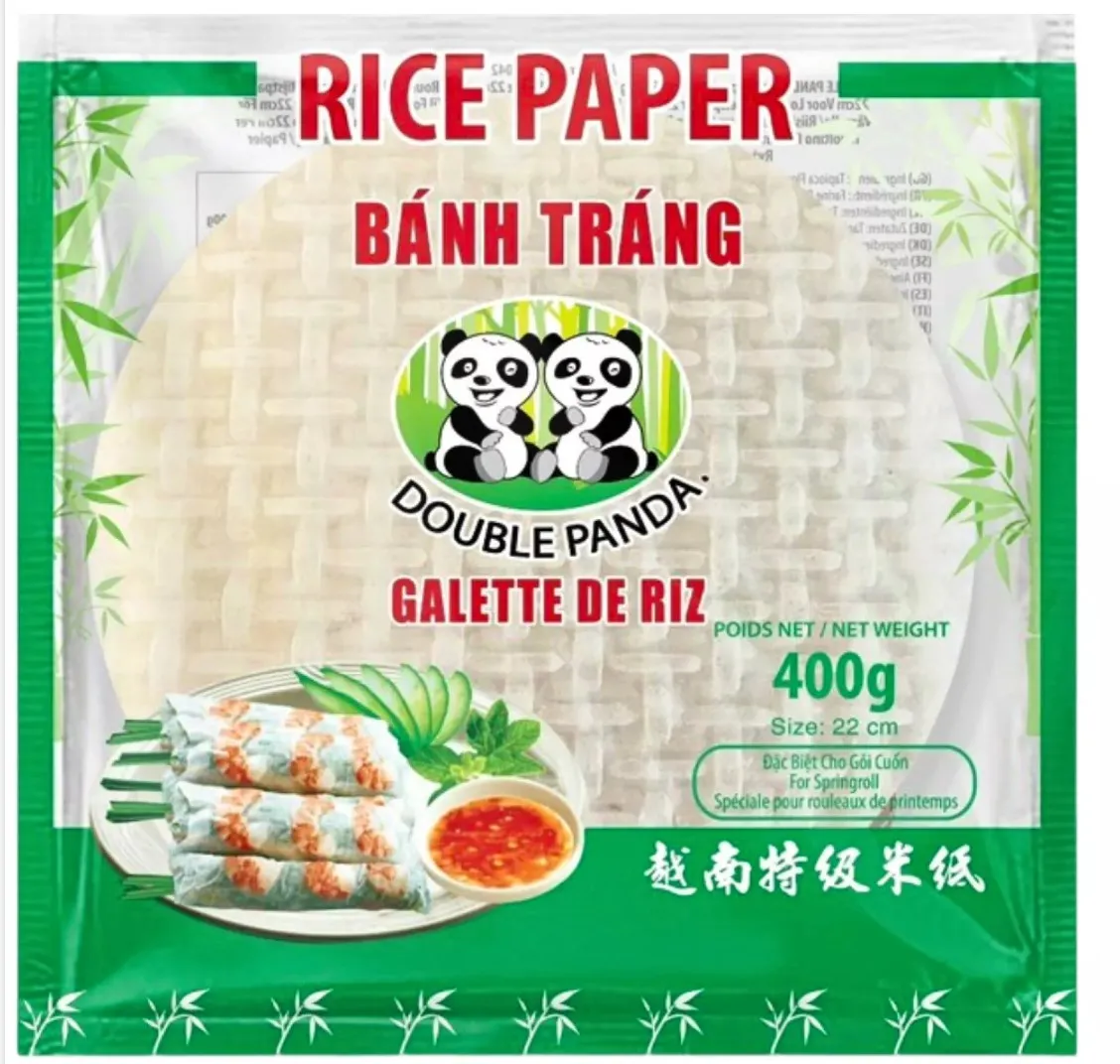 Double Panda riisipaperi 22cm 400g